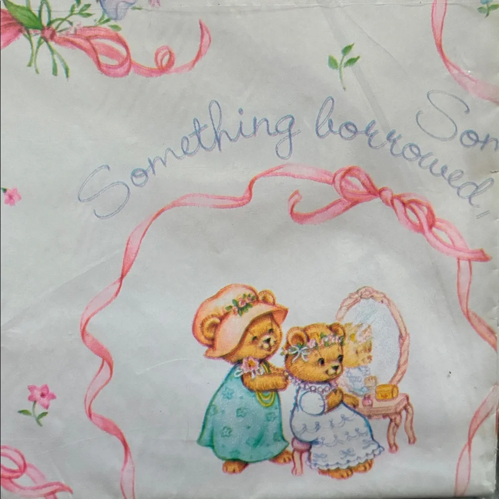 Vintage American Greetings Wedding Gift Wrap - One Sheet